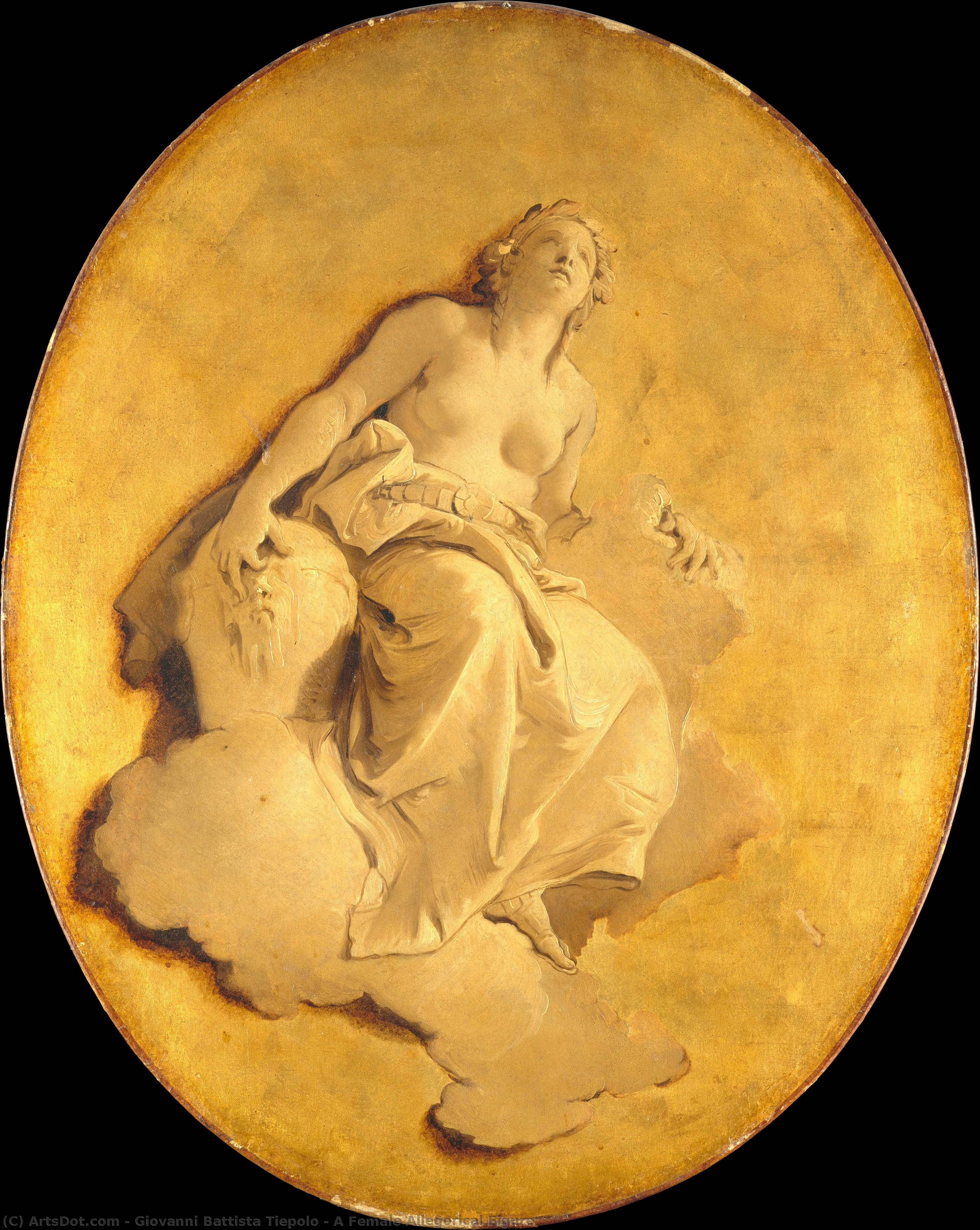 Eine Weibliche Allegorische Figur — Giambattista Tiepolo