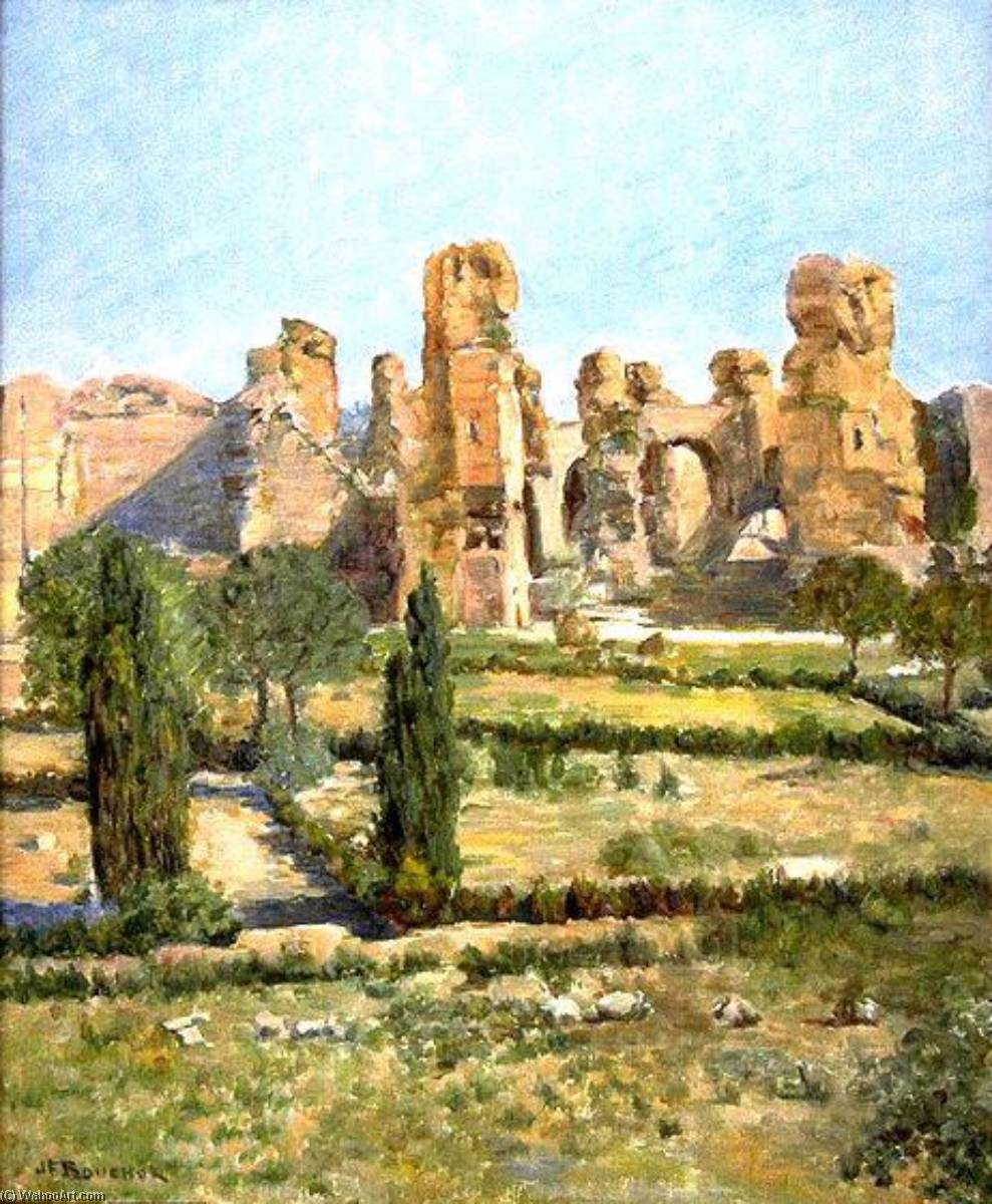 Les Thermes De Caracalla À Rome (titre Inscrit) — Joseph-félix Bouchor