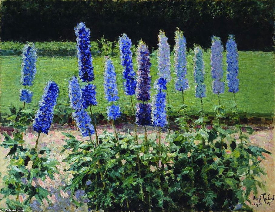 In The Garden. Delphiniums — Igor Emmanuilovich Grabar