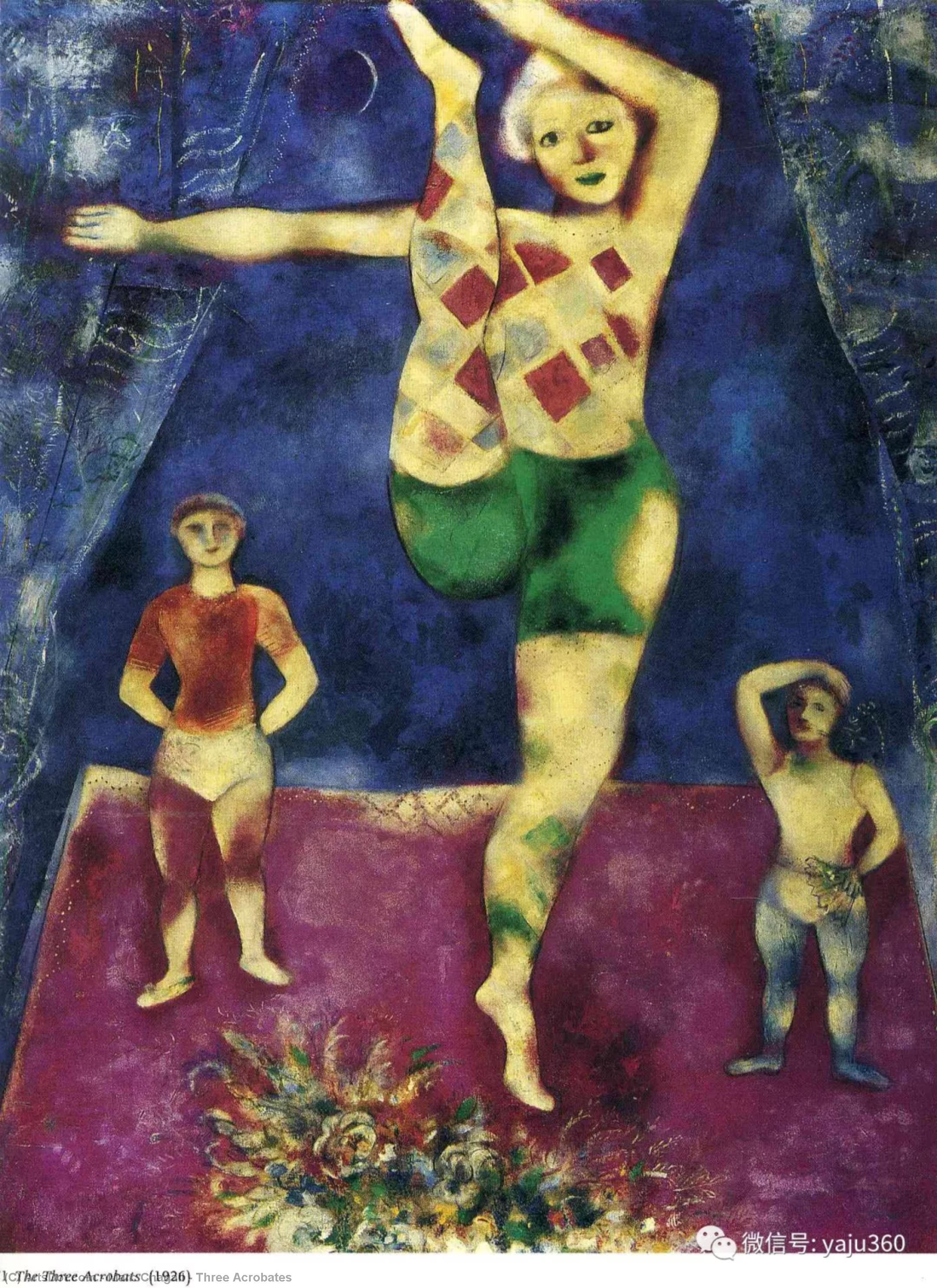 Three Acrobates — Marc Chagall
