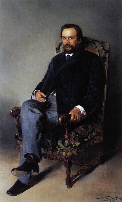 Portrait Of I. E. Tsvetkov — Vladimir Yegorovich Makovsky