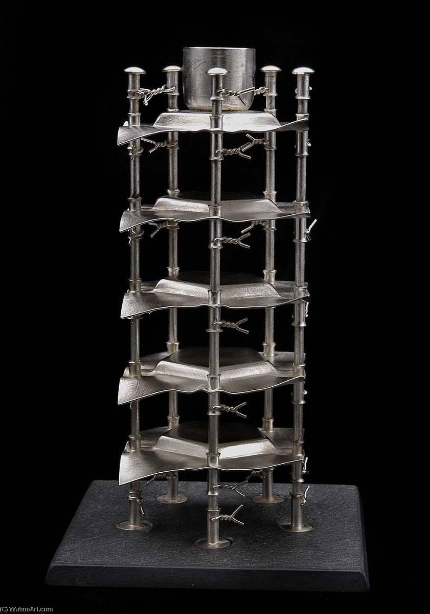 Stacked Pentagon Candle Sculpture (1 Of 4) — Boris Bally