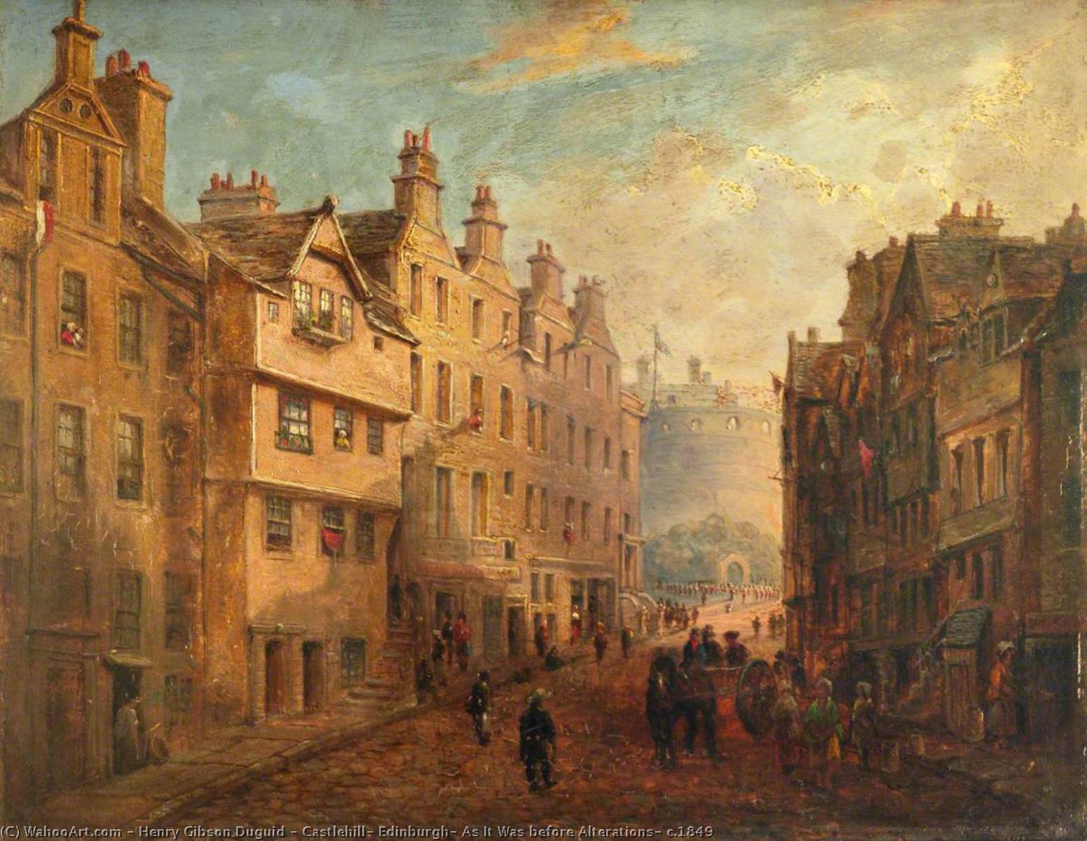 Castlehill, Edinburgh, As It Was Before Alterations, C.1849 — Henry Gibson Duguid