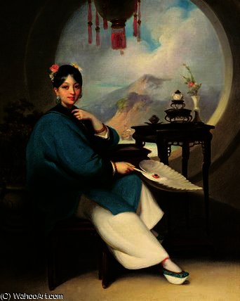 Portrait Of A Young Eurasian Lady — George Chinnery