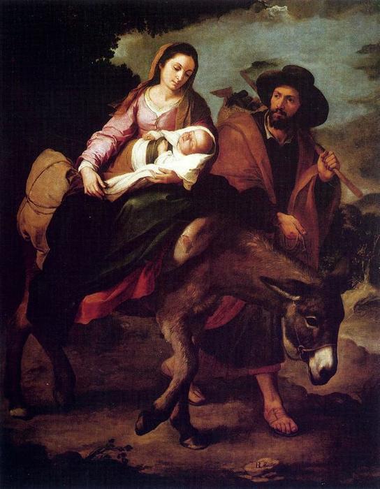 La Huída A Egipto 1 — Bartolomé Esteban Murillo