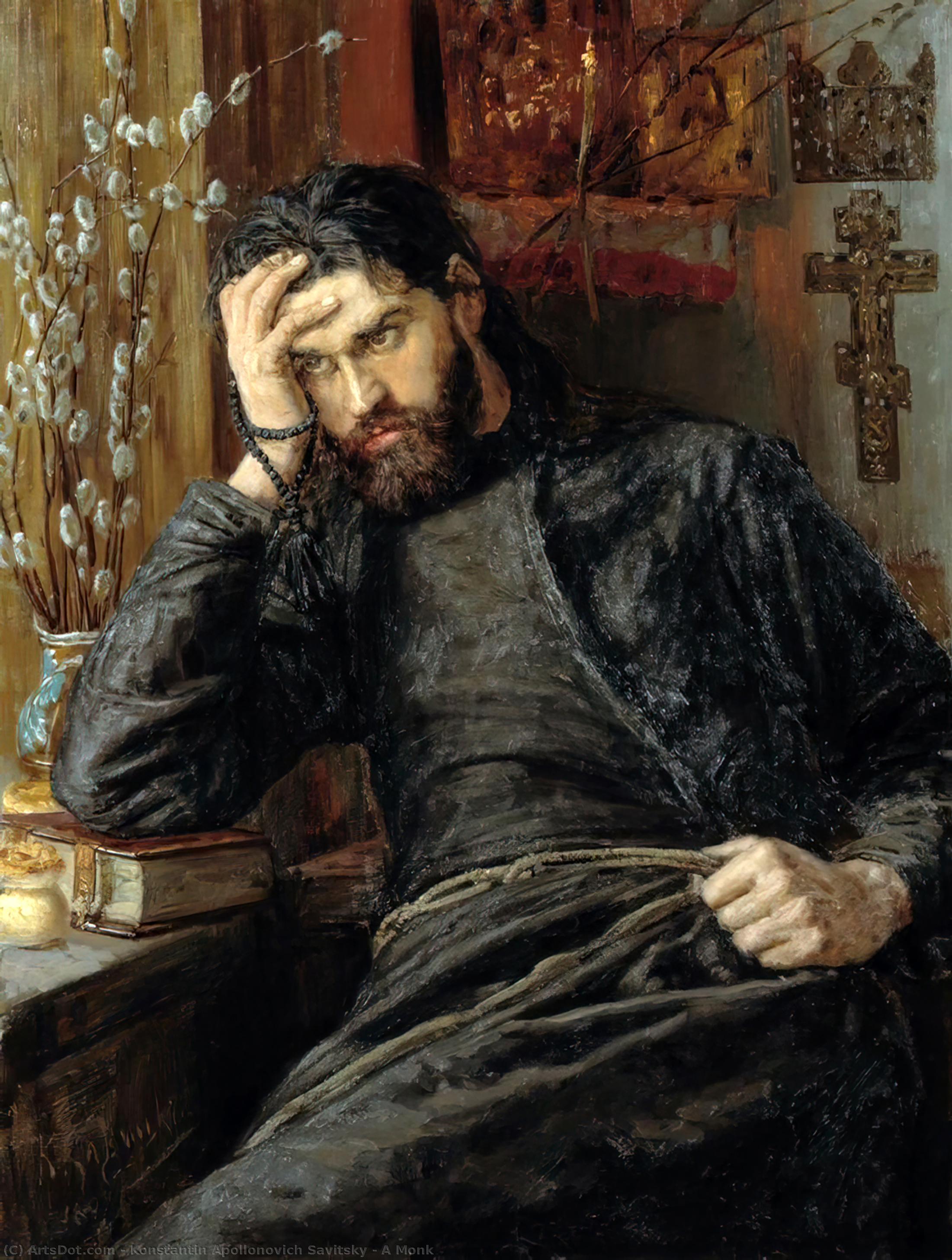 A Monk — Konstantin Apollonovich Savitsky