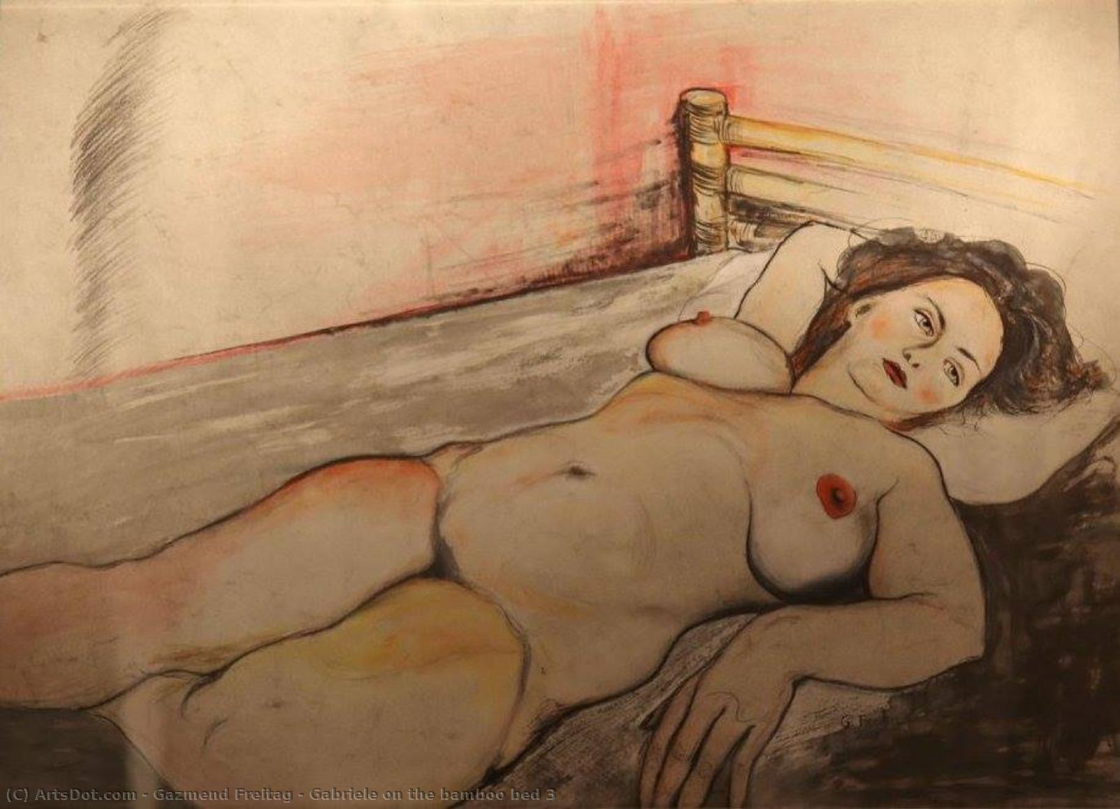 Gabriele On The Bamboo Bed 3 — Газменд Фрайтаг