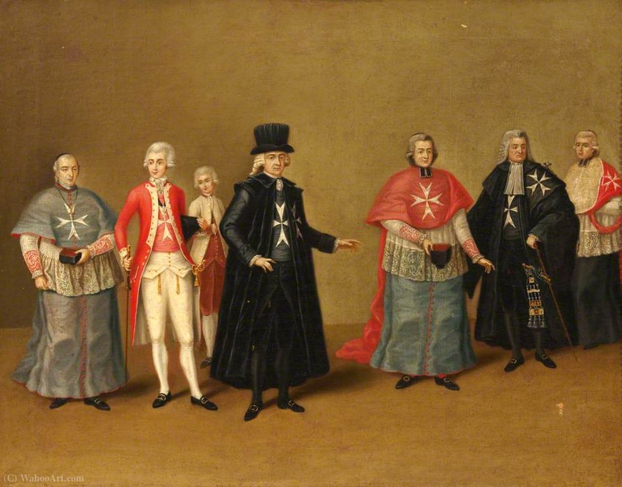 Officers Of The Knights Of Malta — Antoine De Favray