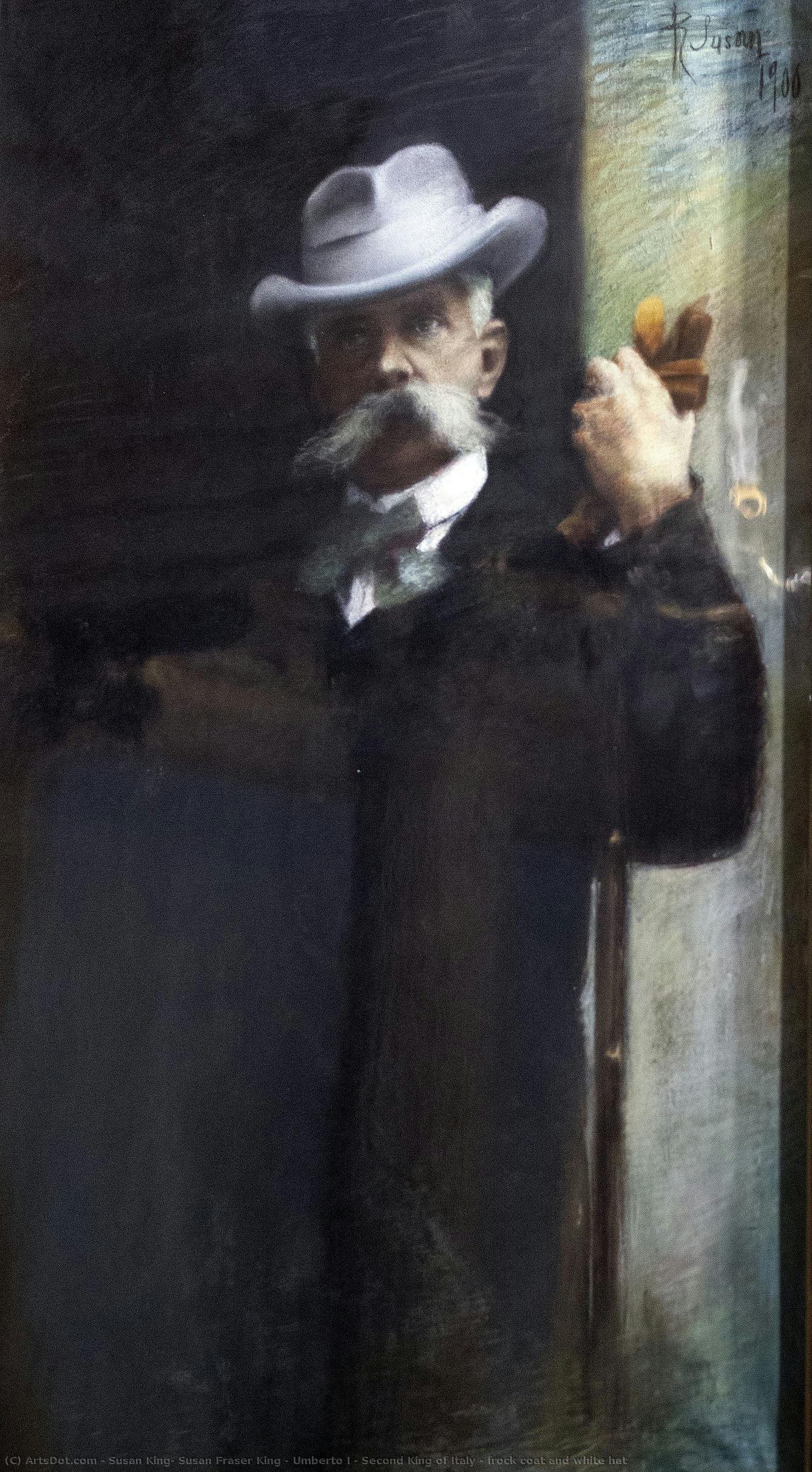 Umberto I - Second King Of Italy - Frock Coat And White Hat — Susan King, Susan Fraser King