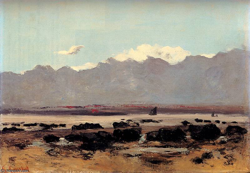 Seascape Near Trouville — Gustave Courbet