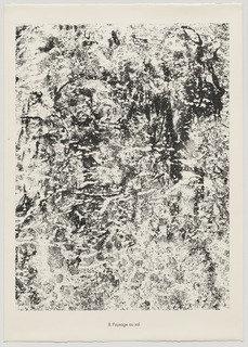Landscape Of Soil (paysage Au Sol) From The Portfolio Theater Of The Earth (théâtre Du Sol) From Phenomena (les Phénomènes) — Jean Philippe Arthur Dubuffet
