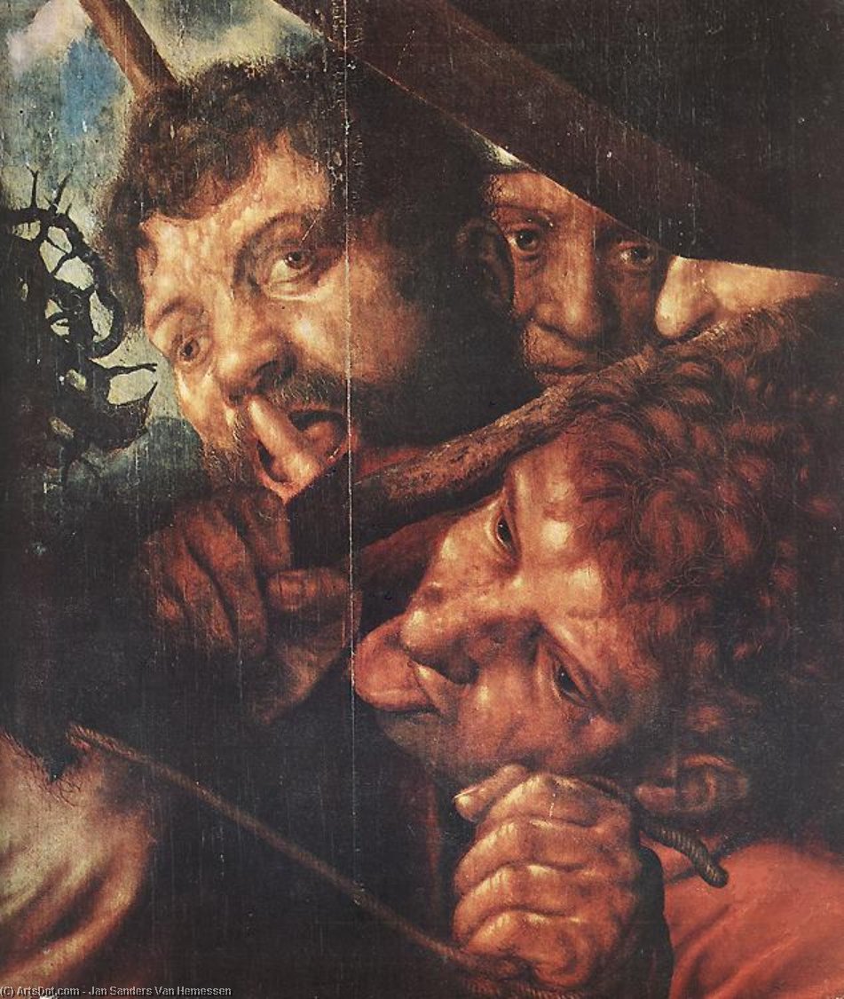 Christ Carrying The Cross (detail) — Jan Sanders Van Hemessen