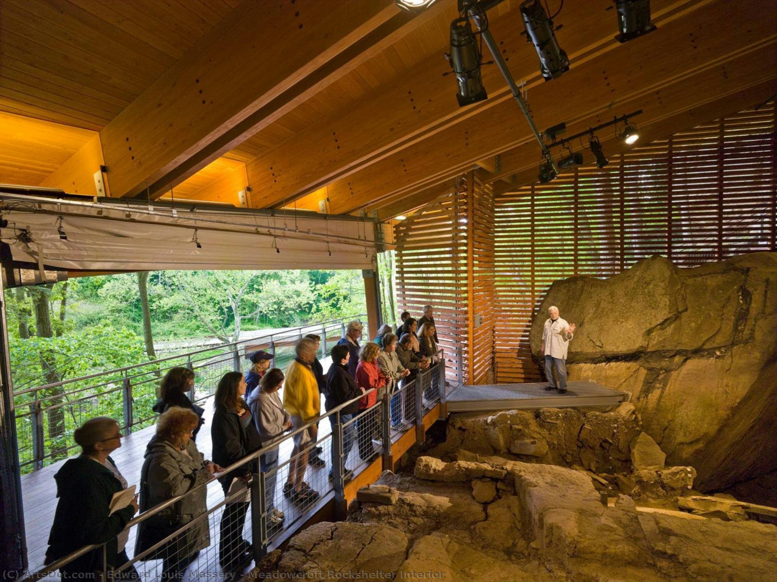 Meadowcroft Rockshelter Interior — Edward Louis Massery