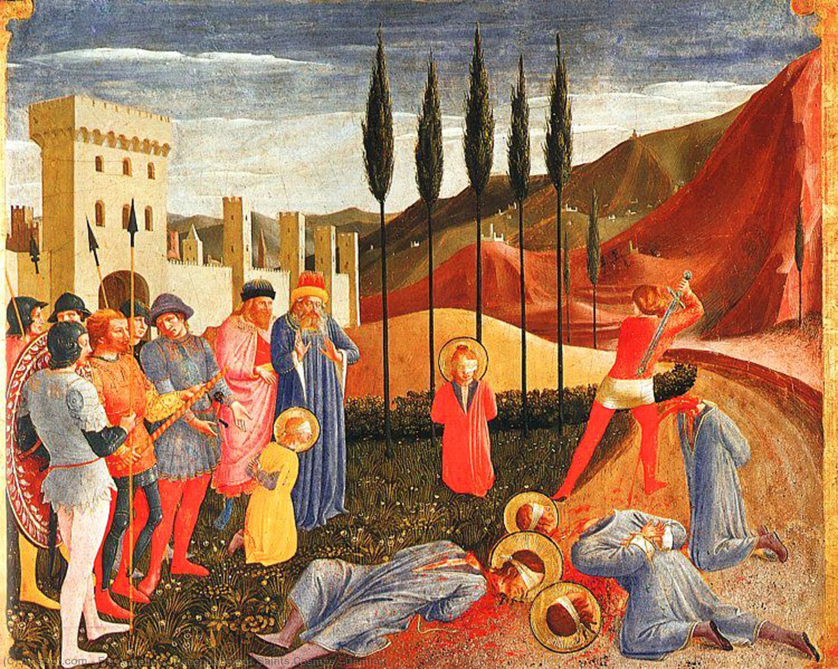 Decapitation De Santos Cosmas Y Damian — Fra Angelico