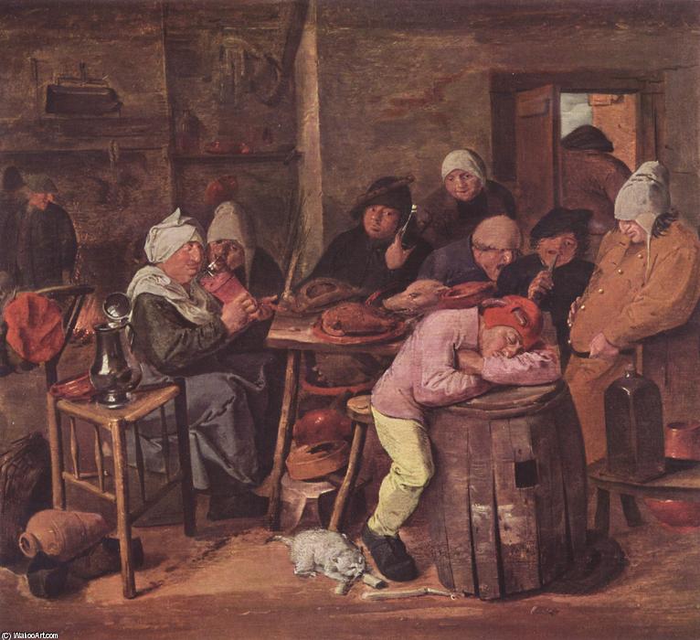 The Schlachtfest — Adriaen Brouwer