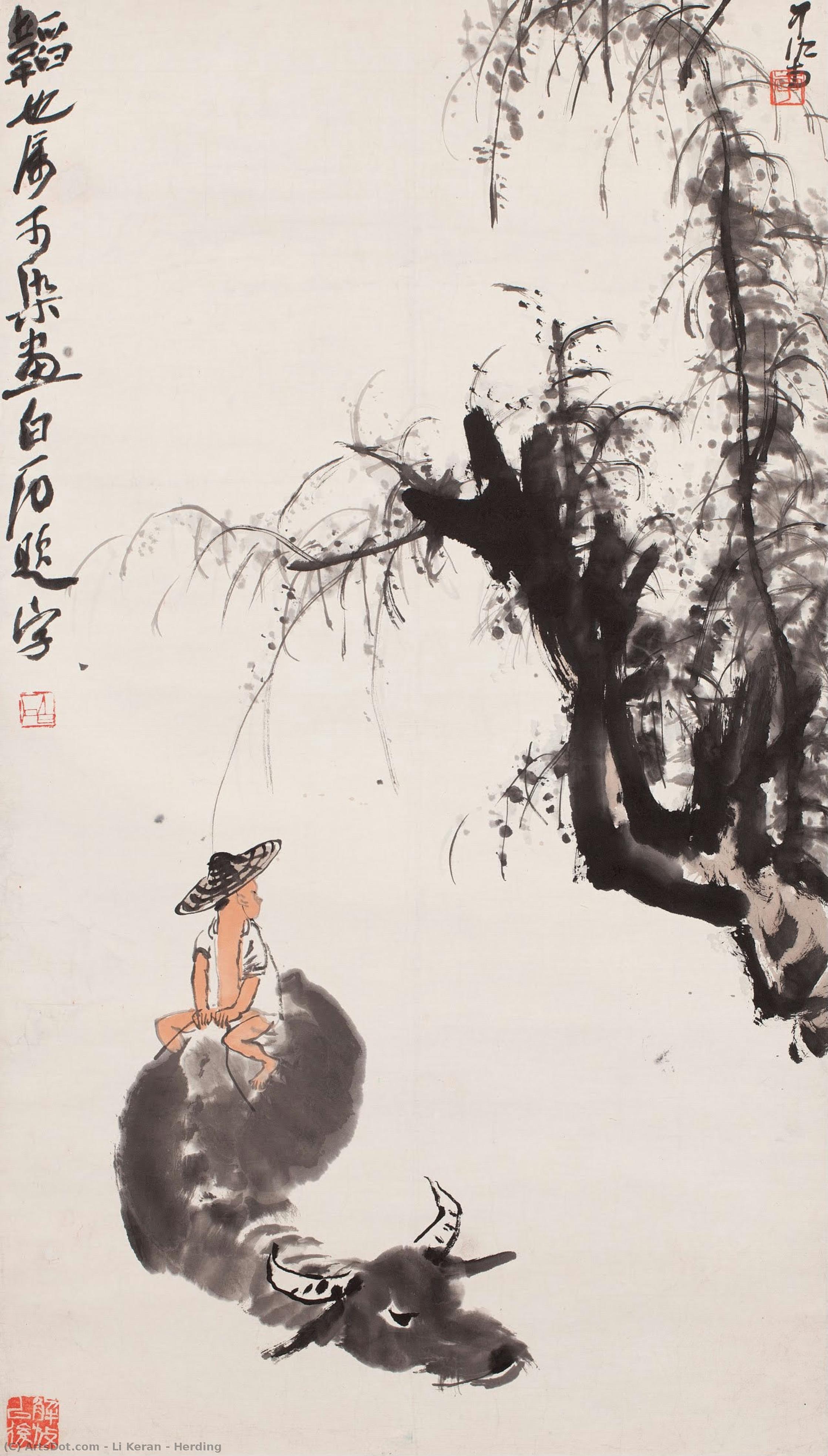 Herding — Li Keran