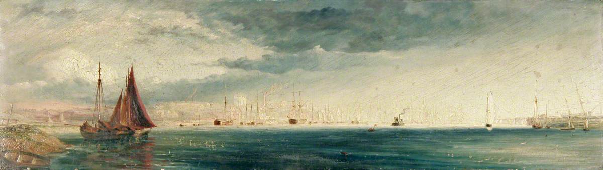 King's Lynn From West Lynn, Norfolk, 1892 — Henry Baines