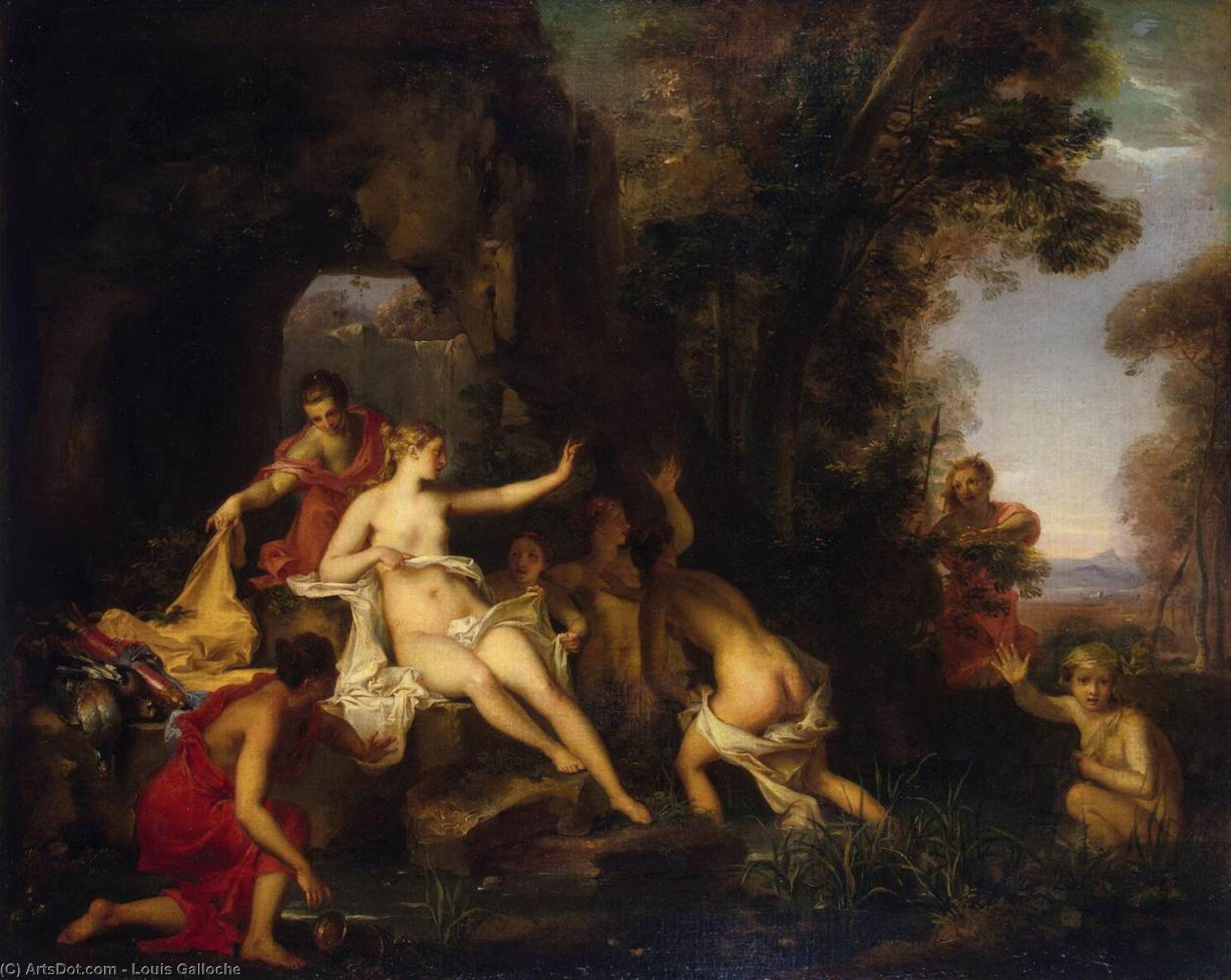 Diana And Actaeon — Louis Galloche