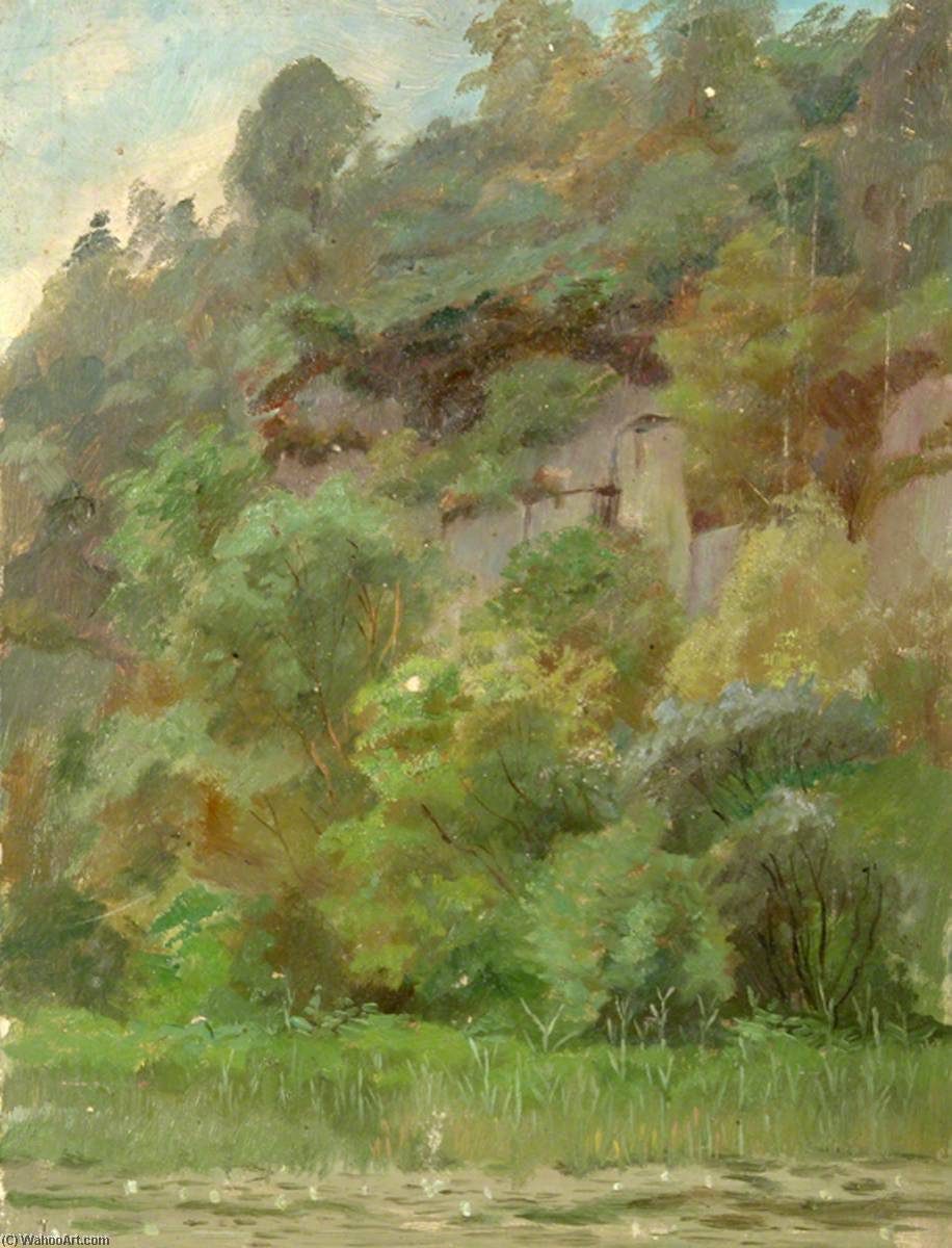 Trees Beside Pool — Sidney Herbert Sime