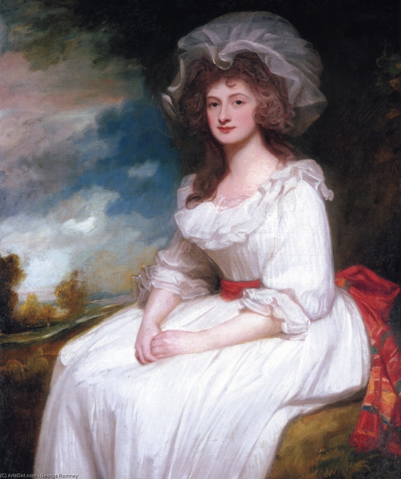 Portrait Of Anne Rodbard, Mrs. Blackburn — George Romney