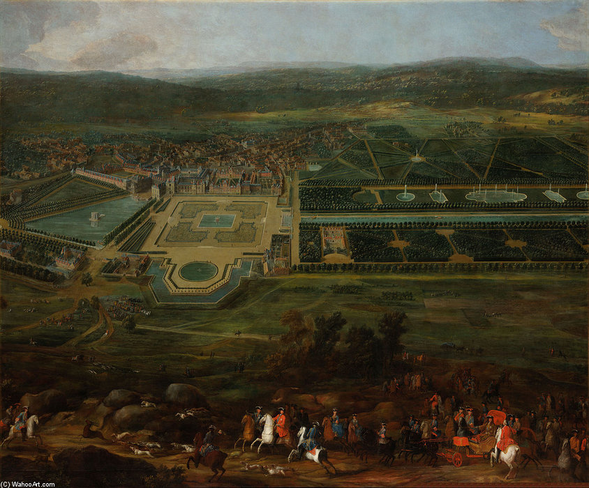 Vue Du Château De Fontainebleau — Pierre Denis Martin (dit Martin Le Jeune)