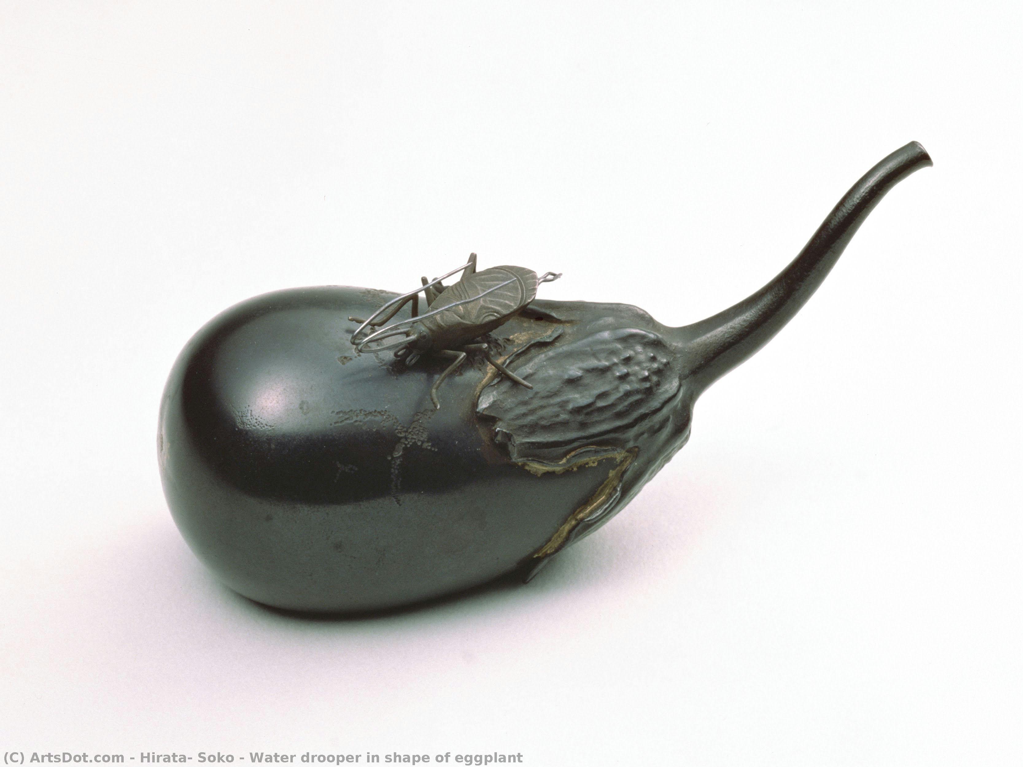 Water Drooper In Shape Of Eggplant — Hirata, Soko