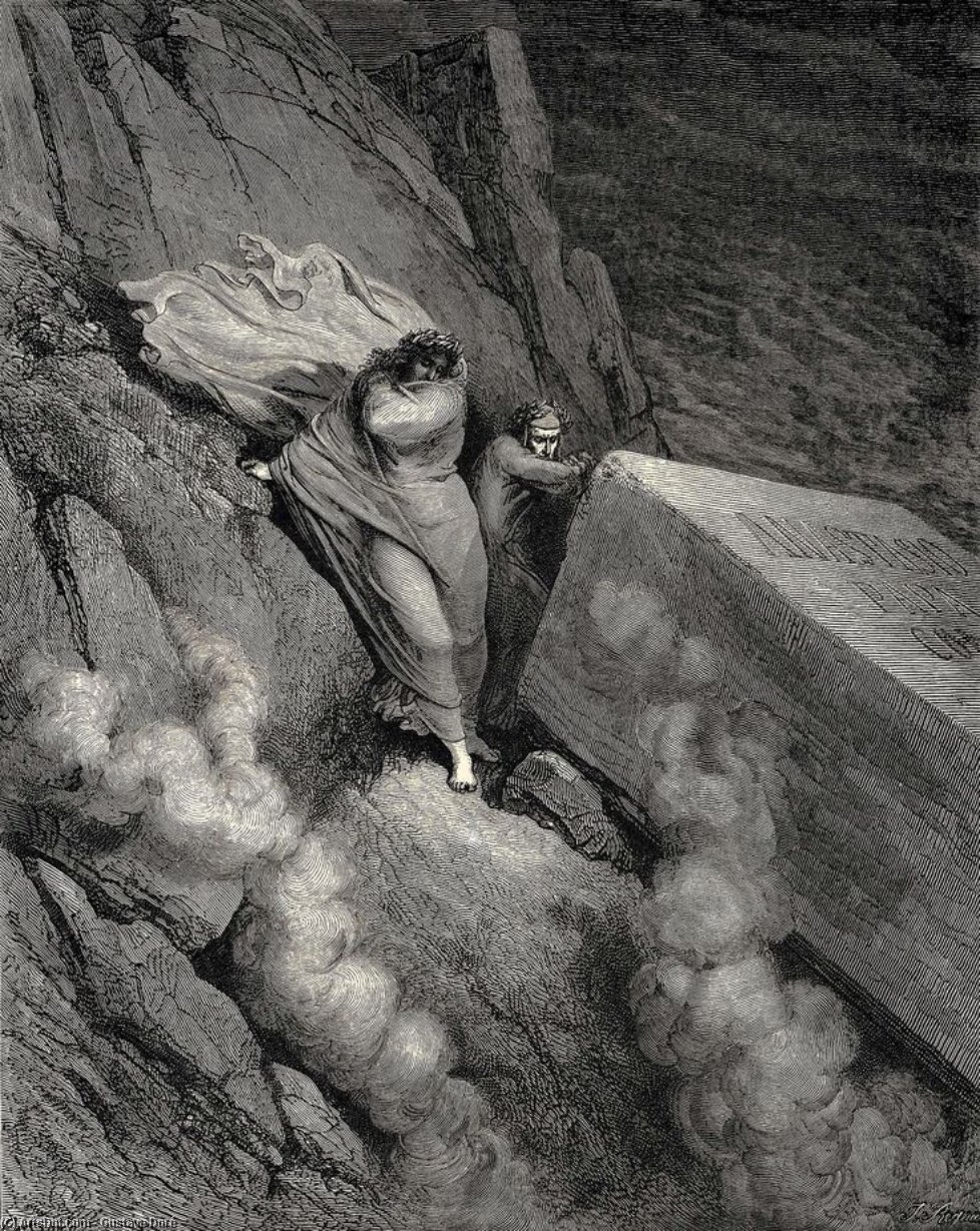 The Inferno, Canto 11, Lines 6-7. From The Profound Abyss, Behind The Lid Of A Great Monument We Stood Retir’d — Paul Gustave Doré