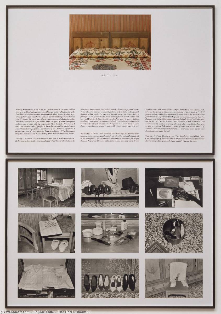 The Hotel, Room 28 — Sophie Calle