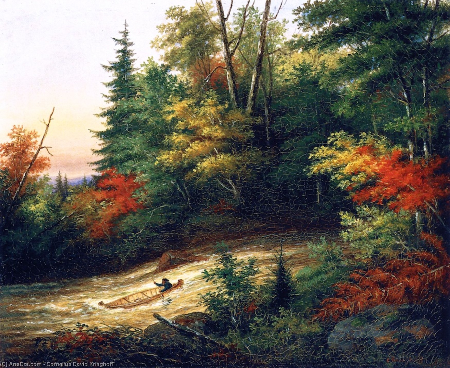 Shooting The Rapids — Cornelius David Krieghoff