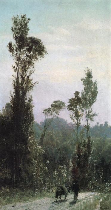 Italian Landscape With A Peasant — Vasily Dmitrievich Polenov