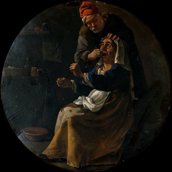 A Man Extracting A Tooth — Pieter Boddingh Van Laer