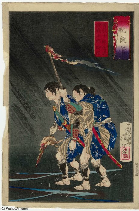 Soga Jûrô Sukenari And Soga Gorô Tokimune — Tsukioka Yoshitoshi