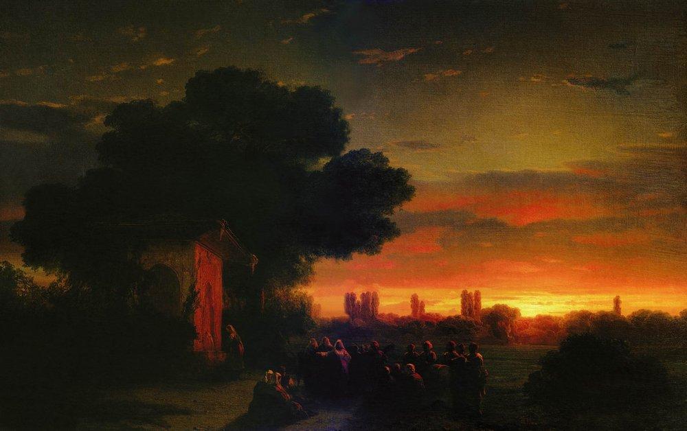 View Of Crimea At Sunset — Ivan Konstantinovich Aivazovsky