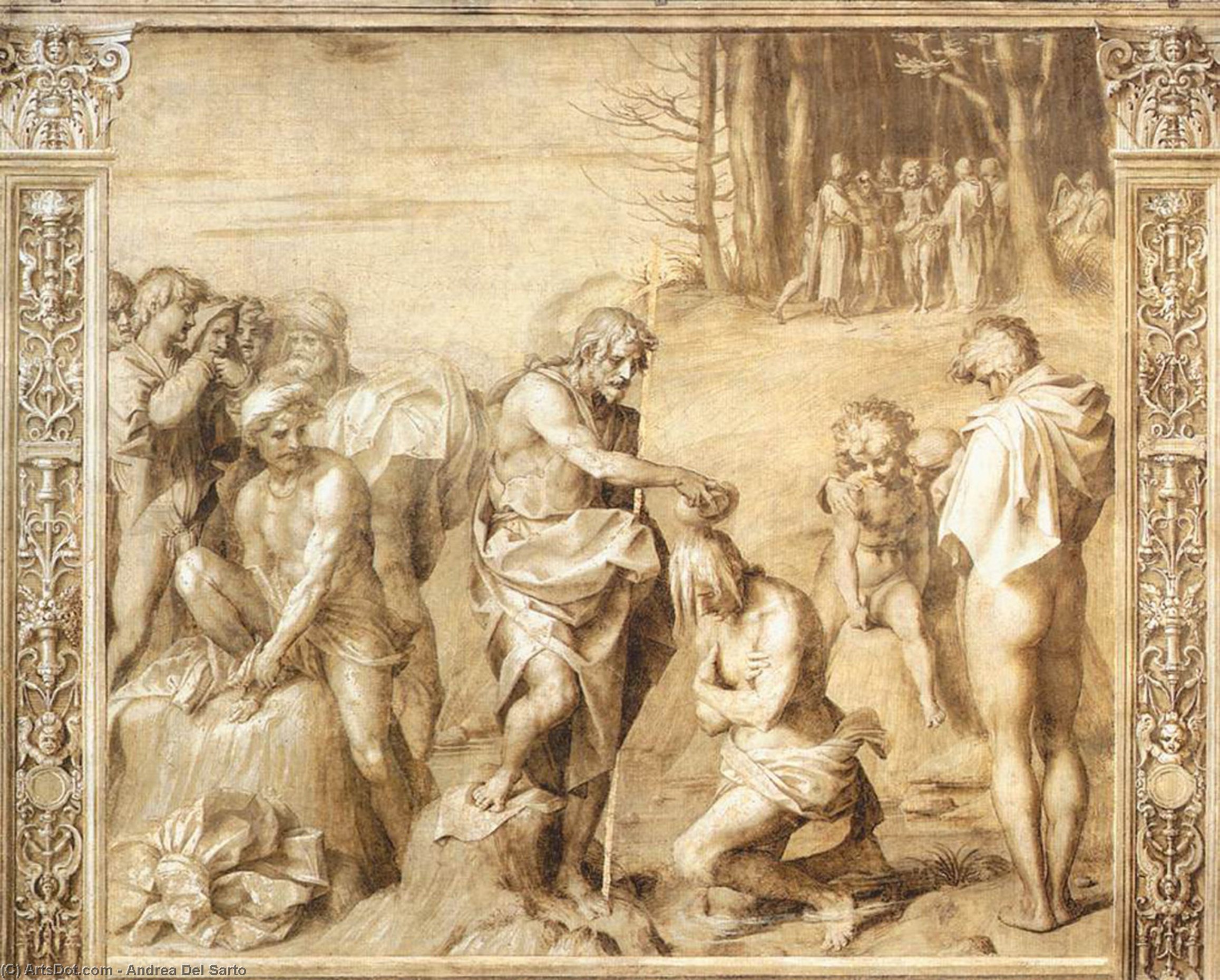 Baptism Of The People — Andrea Del Sarto
