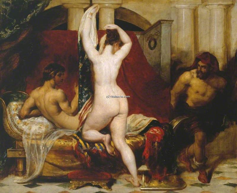 Candaules, King Of Lydia, Shews His Wife By Stealth To Gyges, One Of His Ministers, As She Goes To Bed — William Etty