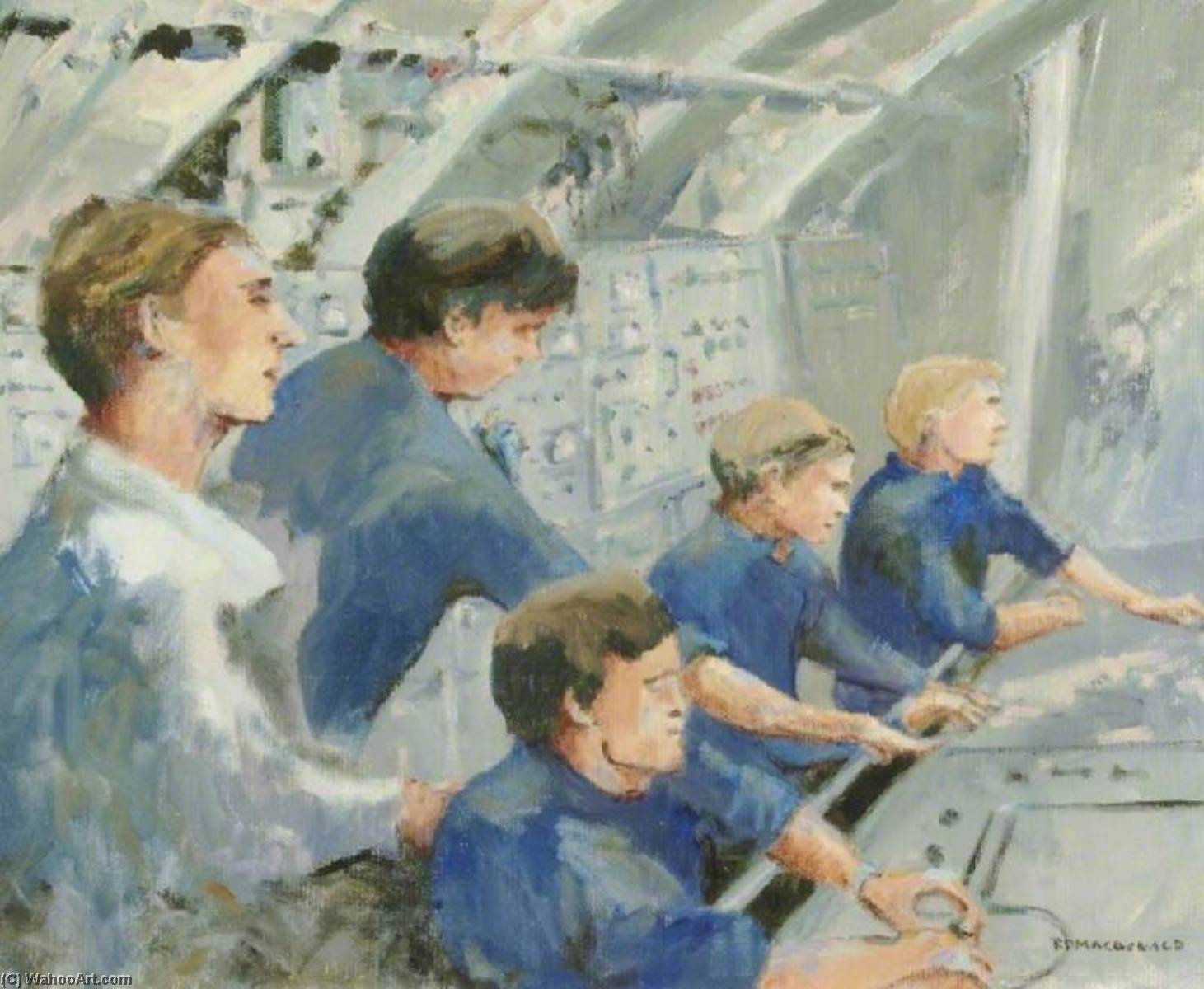 Manoeuvring Room Of Hms 'spartan' — Roderick Macdonald