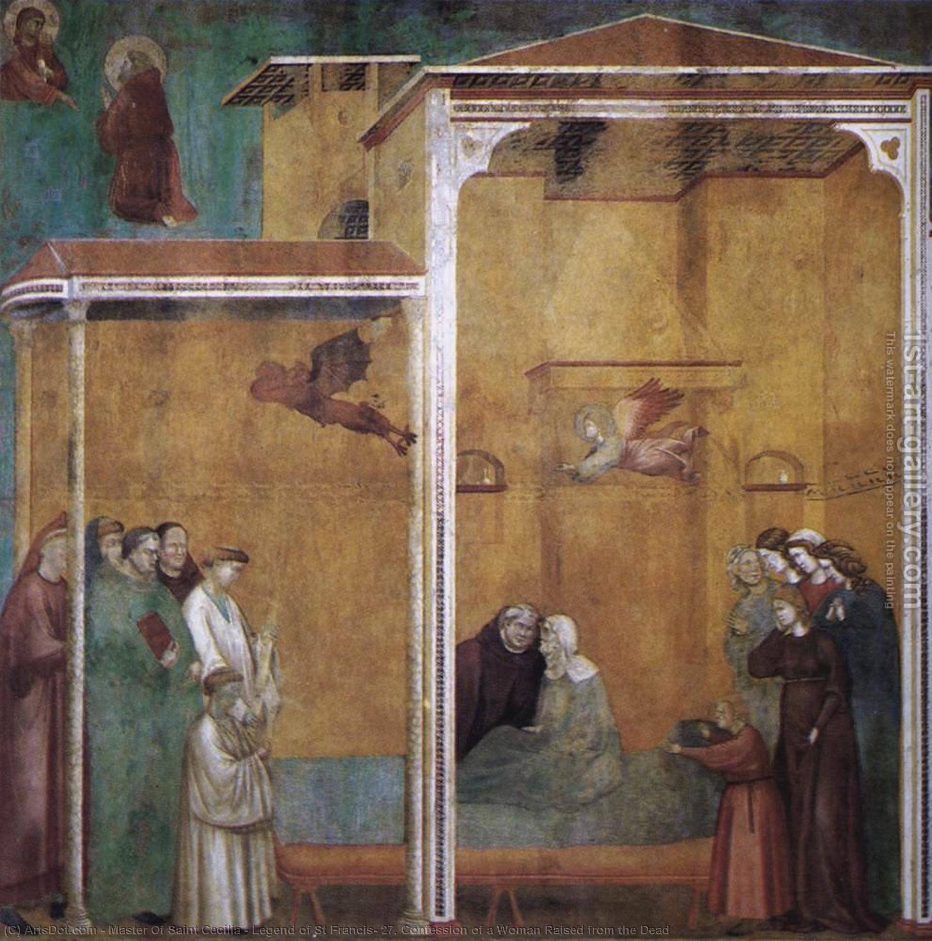 Legend Of St Francis: 27. Confession Of A Woman Raised From The Dead — Master Of Saint Cecilia