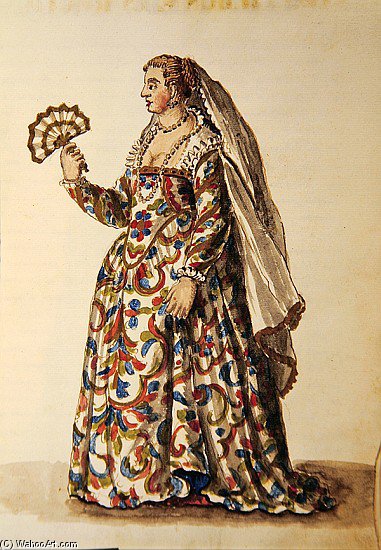 A Gentlewoman In Evening Dress, The Wife Of A Dignitary — Jan Van Grevenbroeck