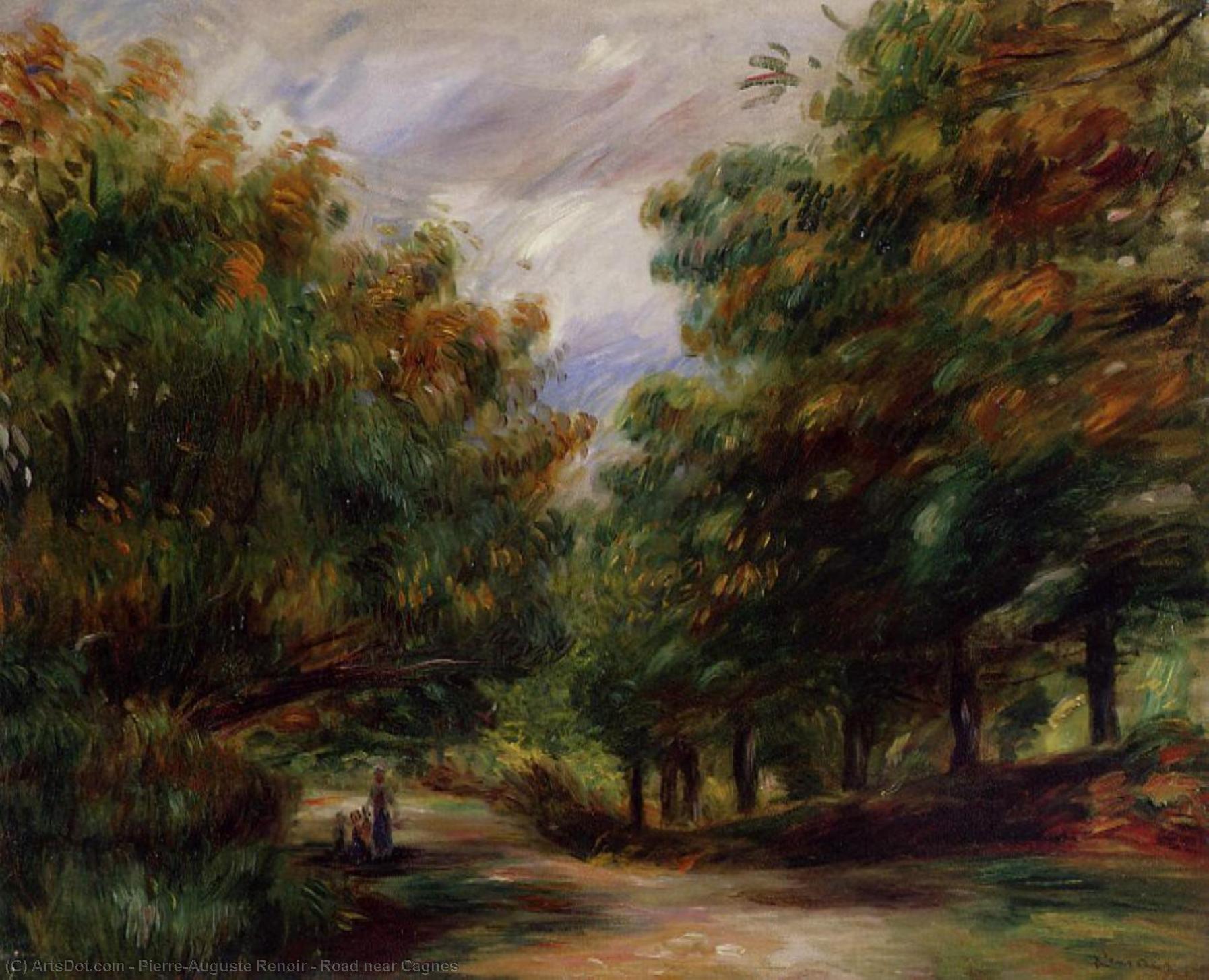 Road Near Cagnes — Pierre-auguste Renoir