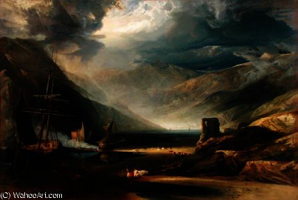 A Storm Passing Off On The Coast Of Merionethshire — Anthony Vandyke Copley Fielding