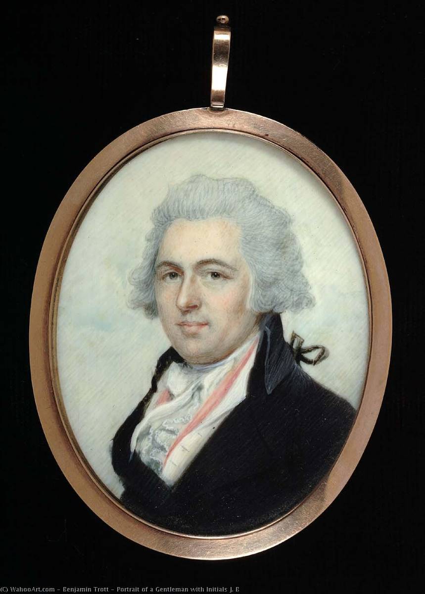 Portrait Of A Gentleman With Initials J. B — Benjamin Trott