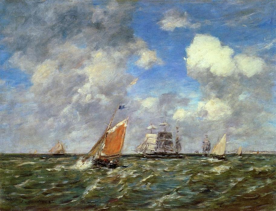 Fishing Boats — Eugène Louis Boudin