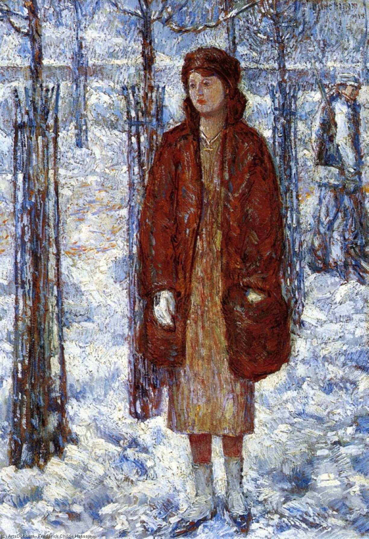 The Snowy Winter Of 1918, New York — Frederick Childe Hassam