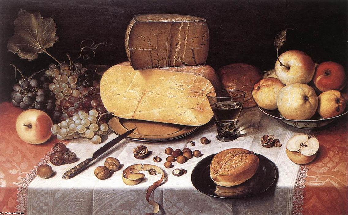 Still-life With Fruit, Nuts And Cheese — Floris Claesz Van Dijck