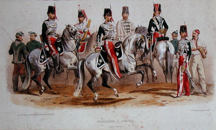 French Cavalrymen At The Time Of The Second Empire — François Hippolyte Lalaisse