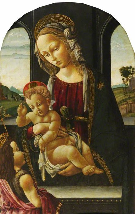 The Virgin And Child With The Young Saint John — Alunno Di Domenico (bartolomeo Di Giovanni)