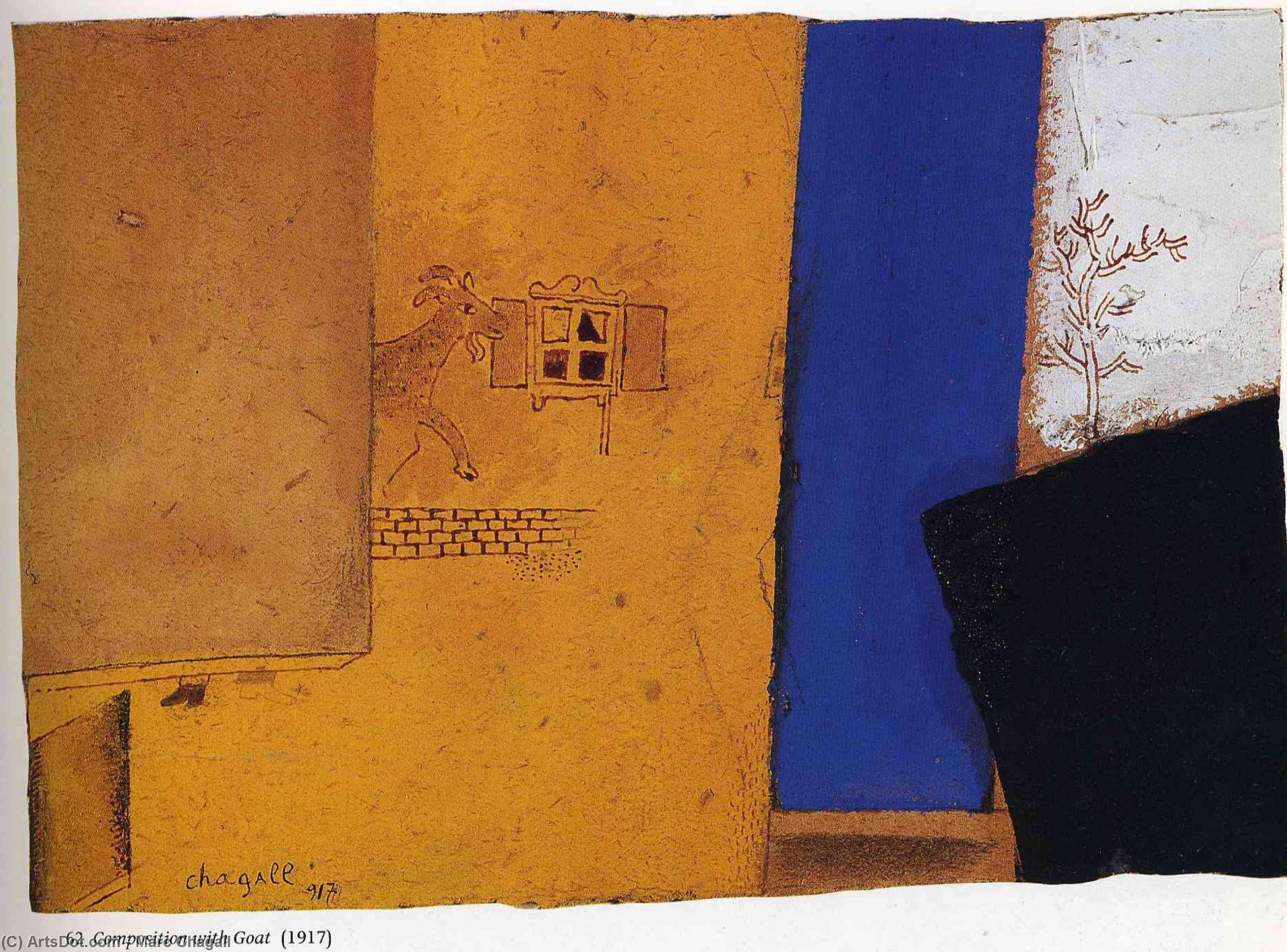 Composition With Goat — Марк Шагал