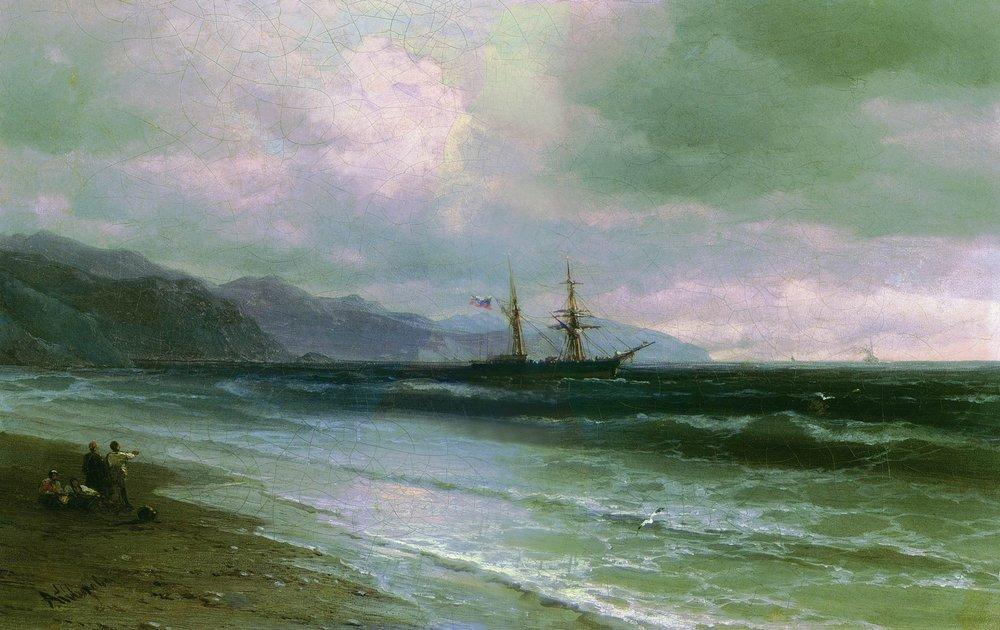 Landscape With A Schooner — Иван Константинович Айвазовский