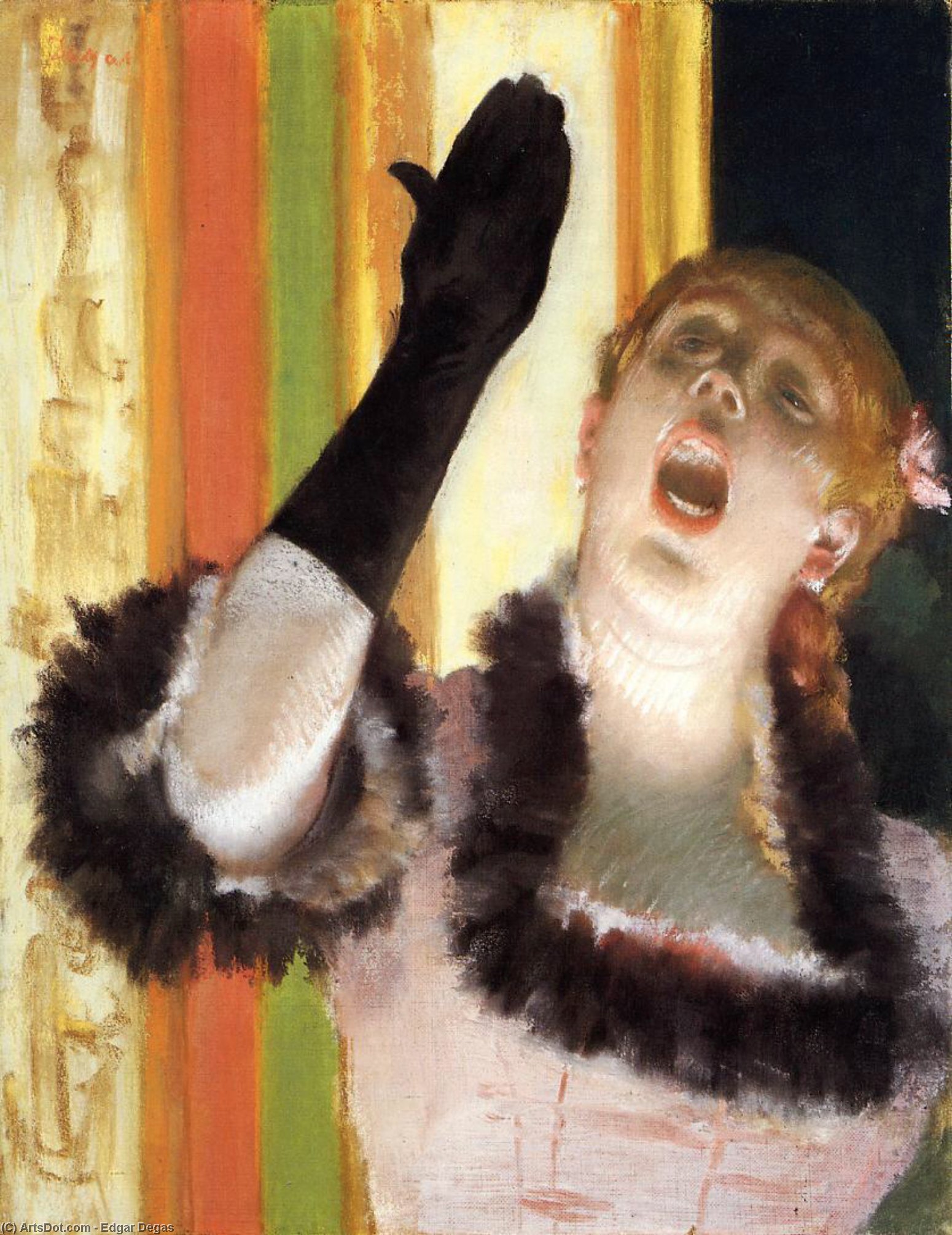 Singer With A Glove — Edgar Degas