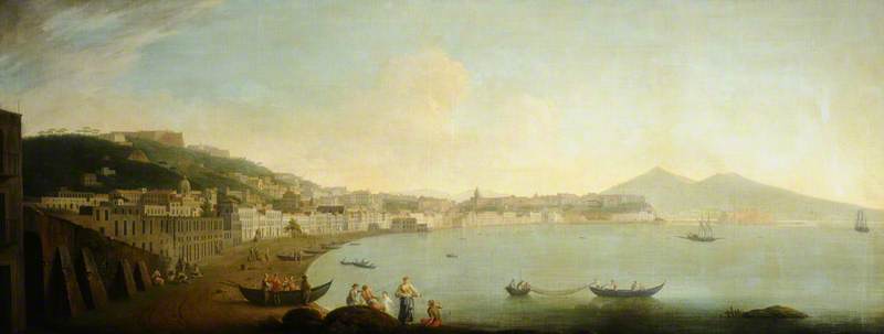 A View Of Naples And The Bay With Vesuvius Beyond, Seen From The North — Gabriele Ricciardelli